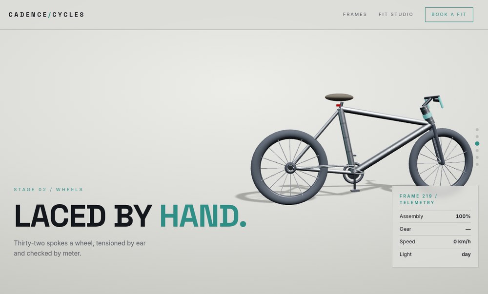 CADENCE CYCLES website preview