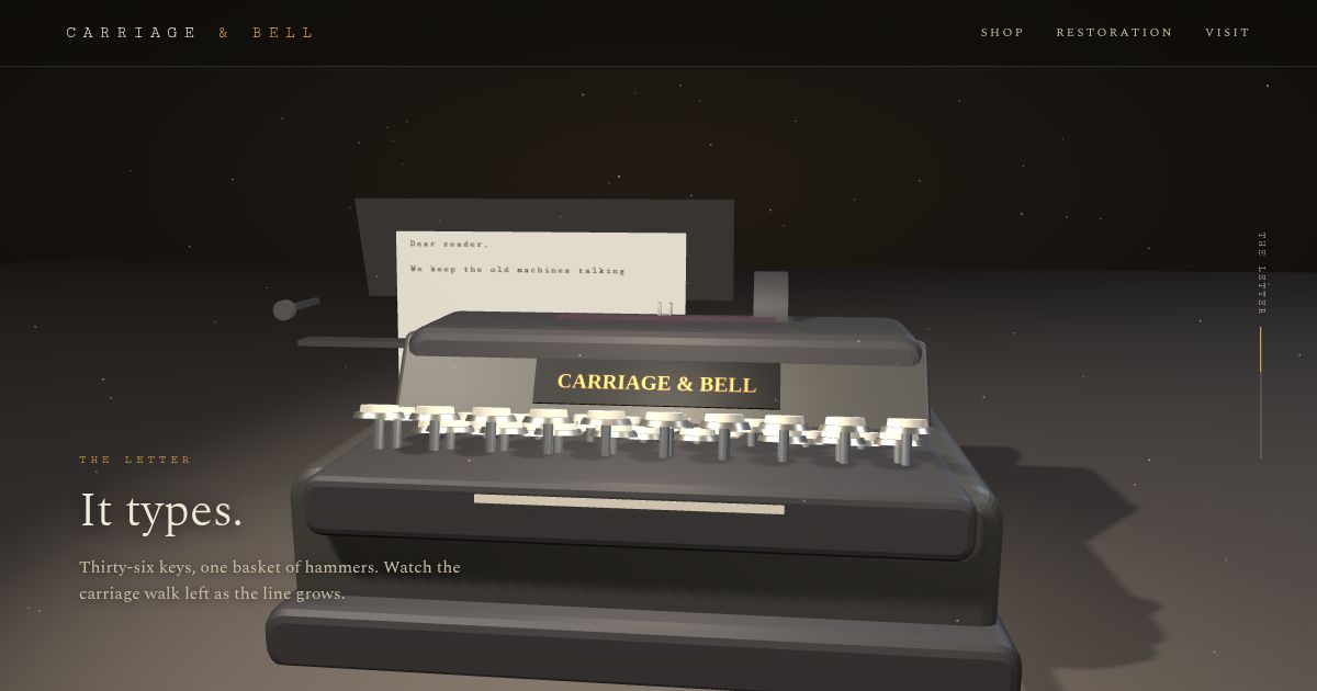CARRIAGE website preview