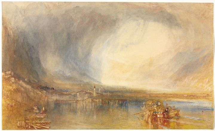 Aurora, sample editorial project (artwork: Flüelen, from the Lake of Lucerne)