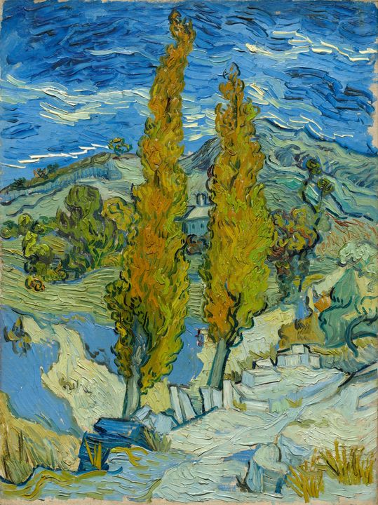 Cypress Road, sample web project (artwork: Two Poplars in the Alpilles near Saint-Rémy)