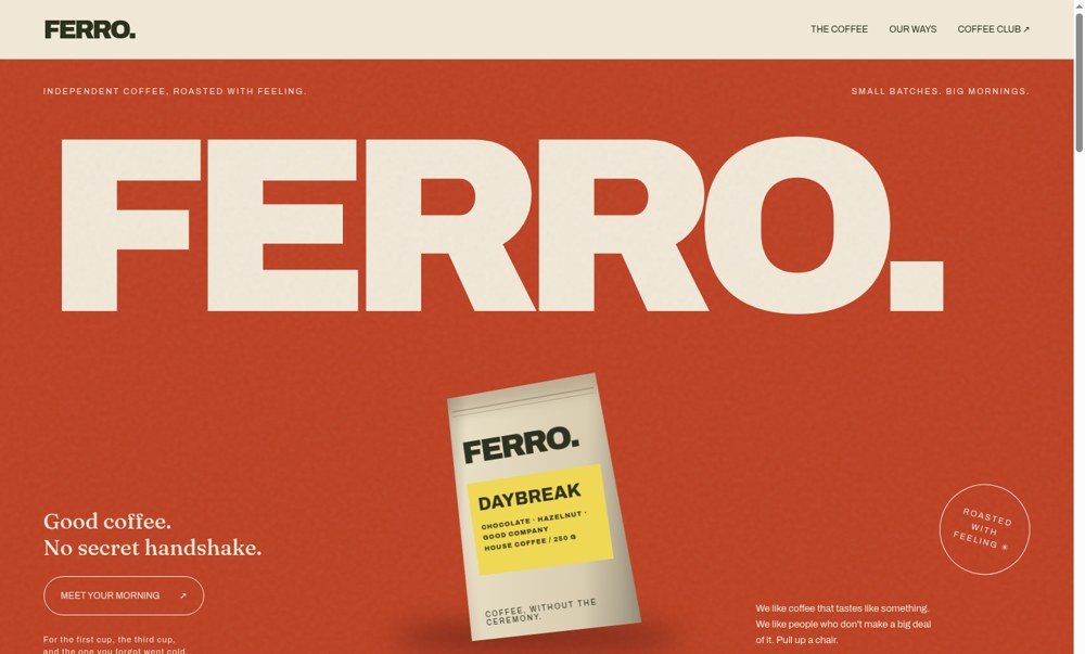 FERRO website preview