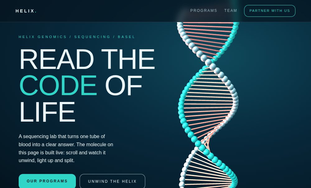 HELIX website preview