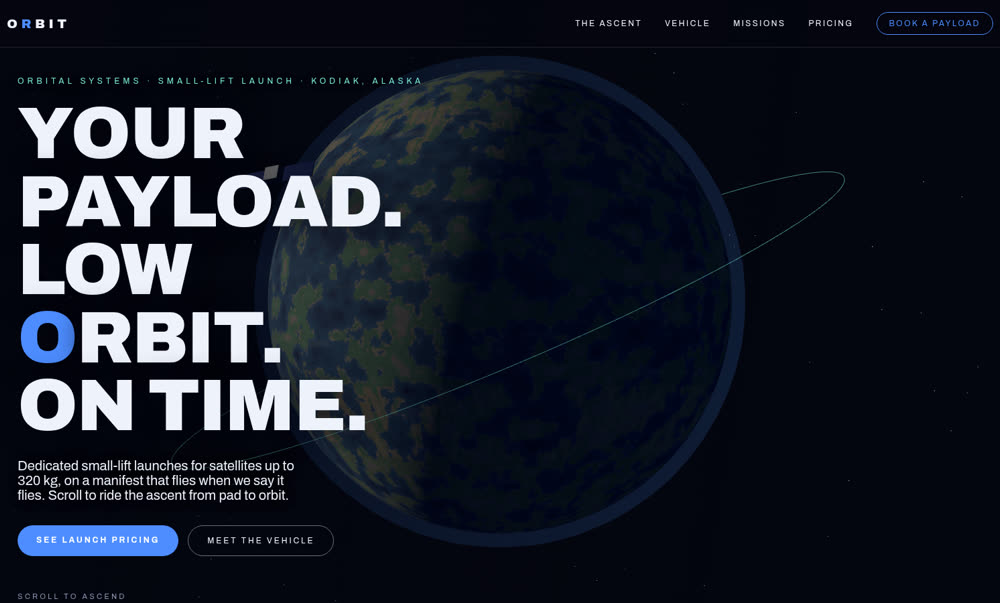 ORBIT website preview